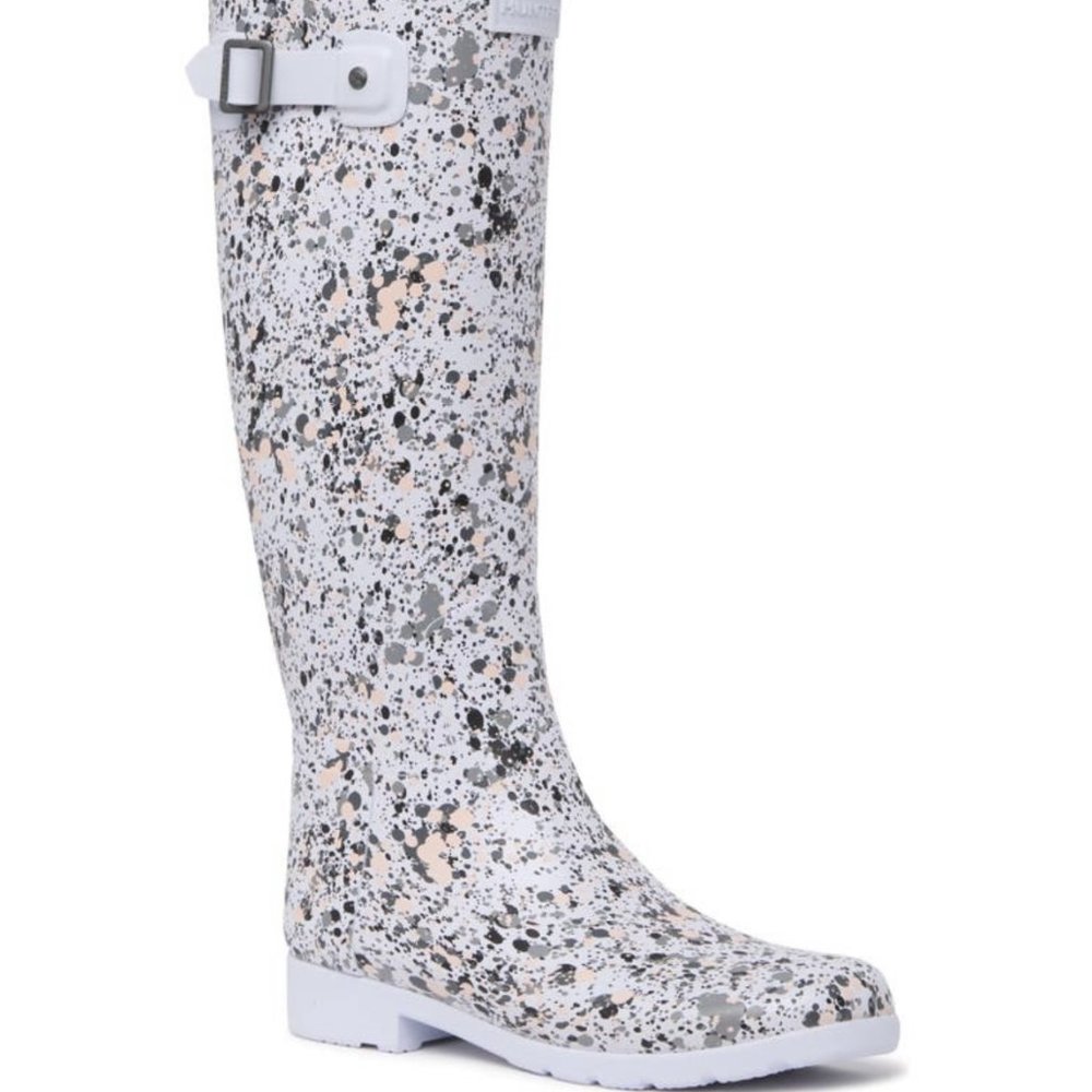 HUNTER Particle Print Spurrey Rain Boots - Picture 5 of 7